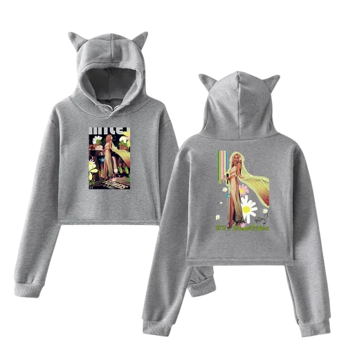 Miley Cyrus Cropped Hoodie #3