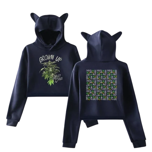 Miley Cyrus Cropped Hoodie #2