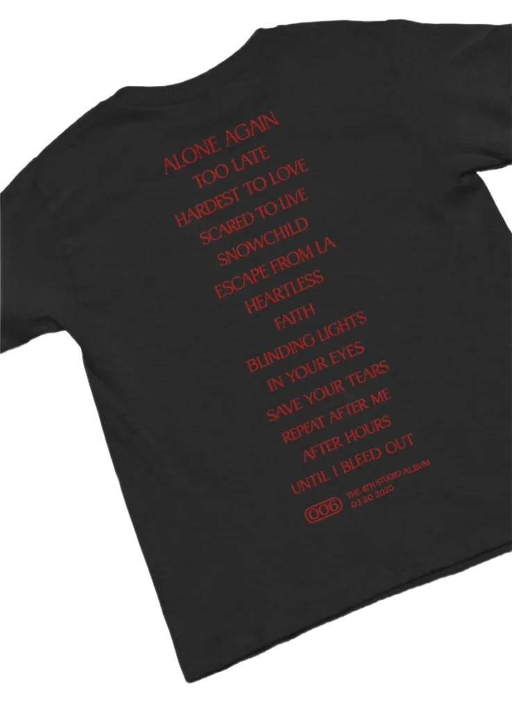 the weeknd merch t-shirt 2026
