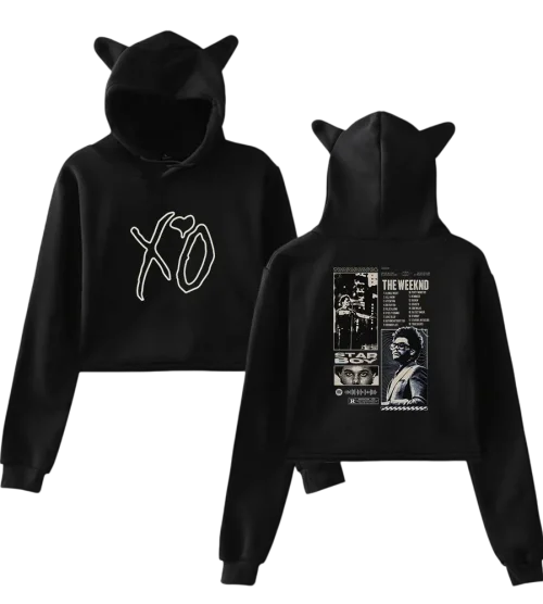 The Weeknd Cropped Hoodie #3